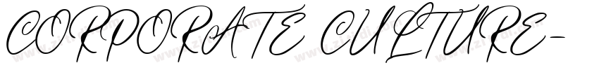 CORPORATE CULTURE字体转换